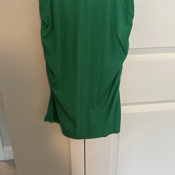 SUNDRY Polo Tee Dress with Ruched Sides Size 2 - Picture 3 of 7